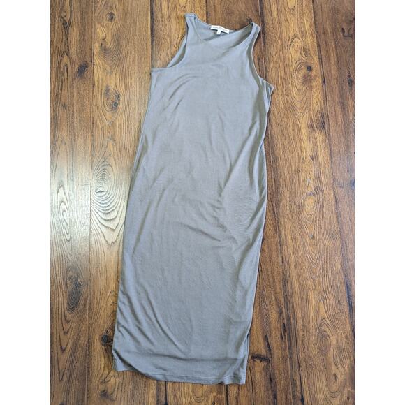 Good American Micro Rib Sleeveless Midi Bodycon Dress 4 - Picture 2 of 7